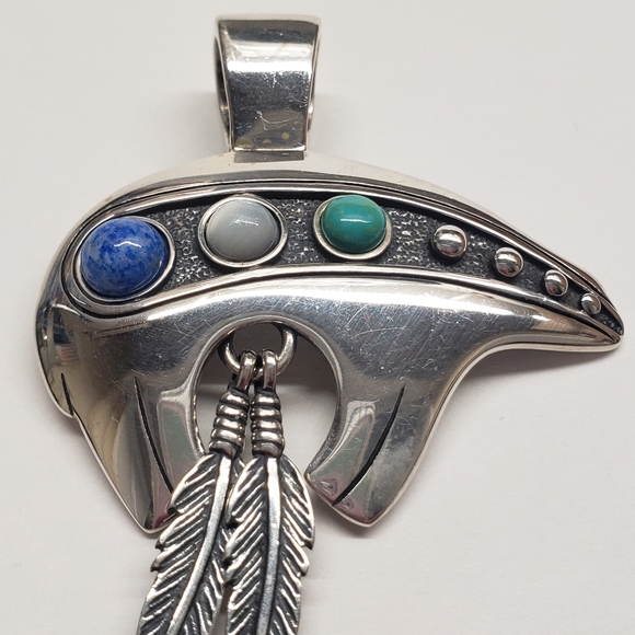 Native American COP Lrg. Brother Bear pendant. - Picture 3 of 6